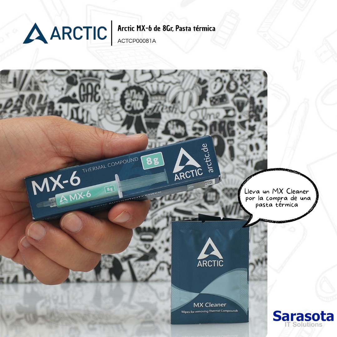 accesorios para electronica - Pasta térmica Arctic MX-6 de 8gr. mas regalo  1