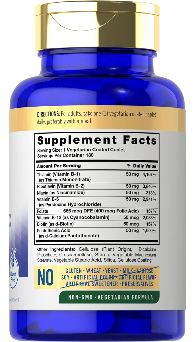 Salud y Equipamiento Médico - Complejo De Vitamina B50 De Carlyle 1