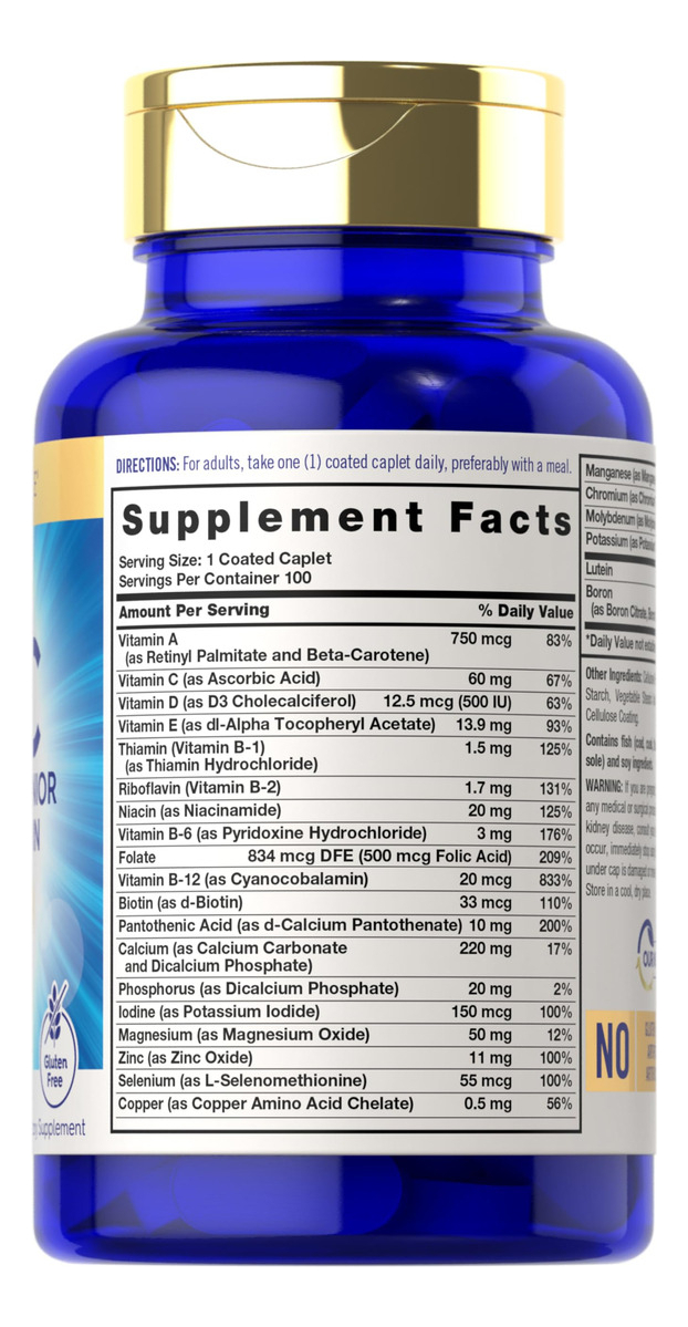 Salud y Equipamiento Médico - Multivitaminico Carlyle Senior Para Mayores De 60 Años 1