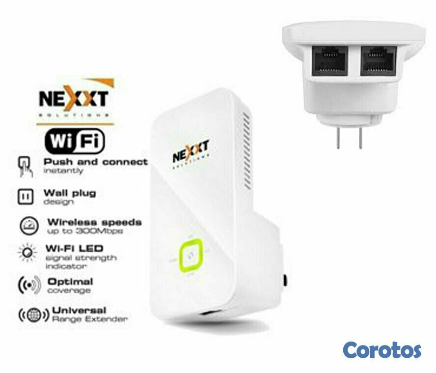 computadoras y laptops - REPETIDOR NEXXT KRONOS 301 ,DIRECTO A LA PARED WIRELESS AP, RANGE EXTENDER 1