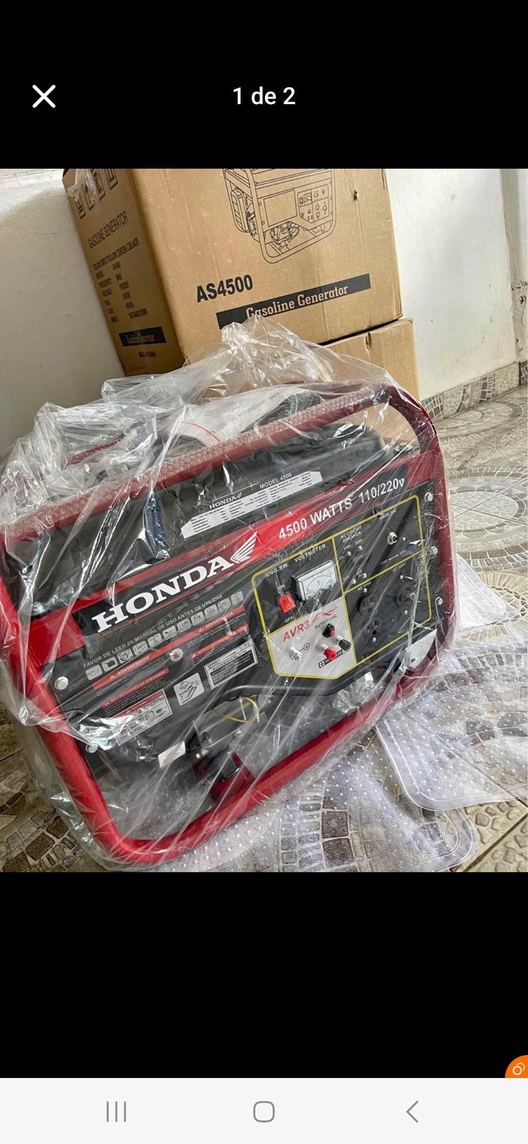 equipos profesionales - planta Eléctrica 4.5kw Honda
