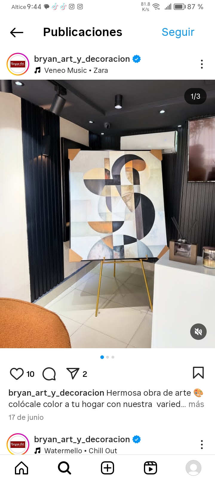 decoración y accesorios - Pintura abstracta