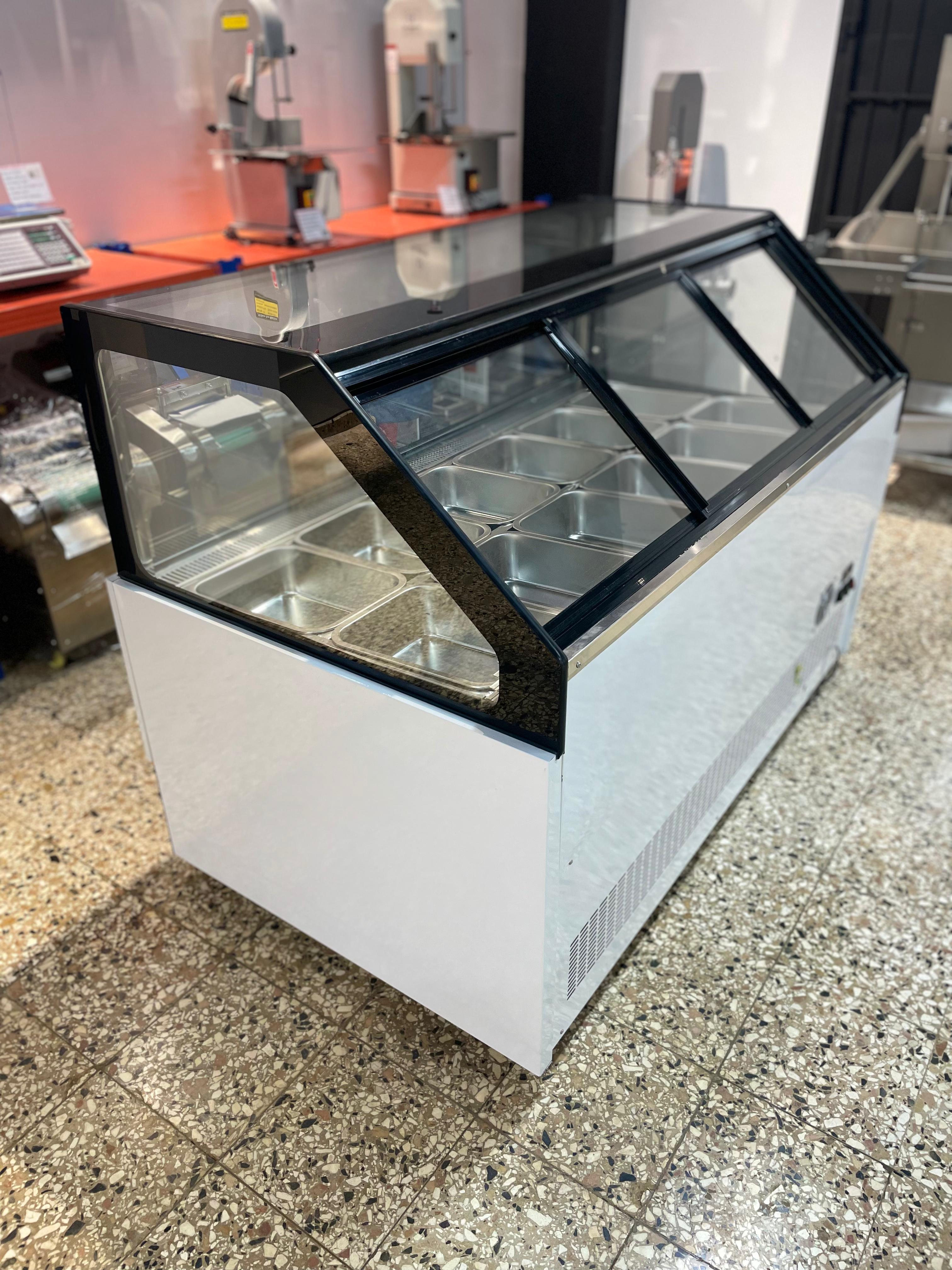 equipos profesionales - Vitrina fria freezer exhibidor para helado duro 6