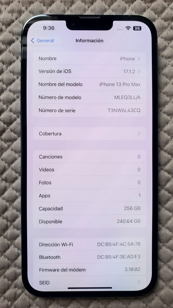 celulares y tabletas - Iphone 13 Pro max (TURBO SIM) - 256 GB 2