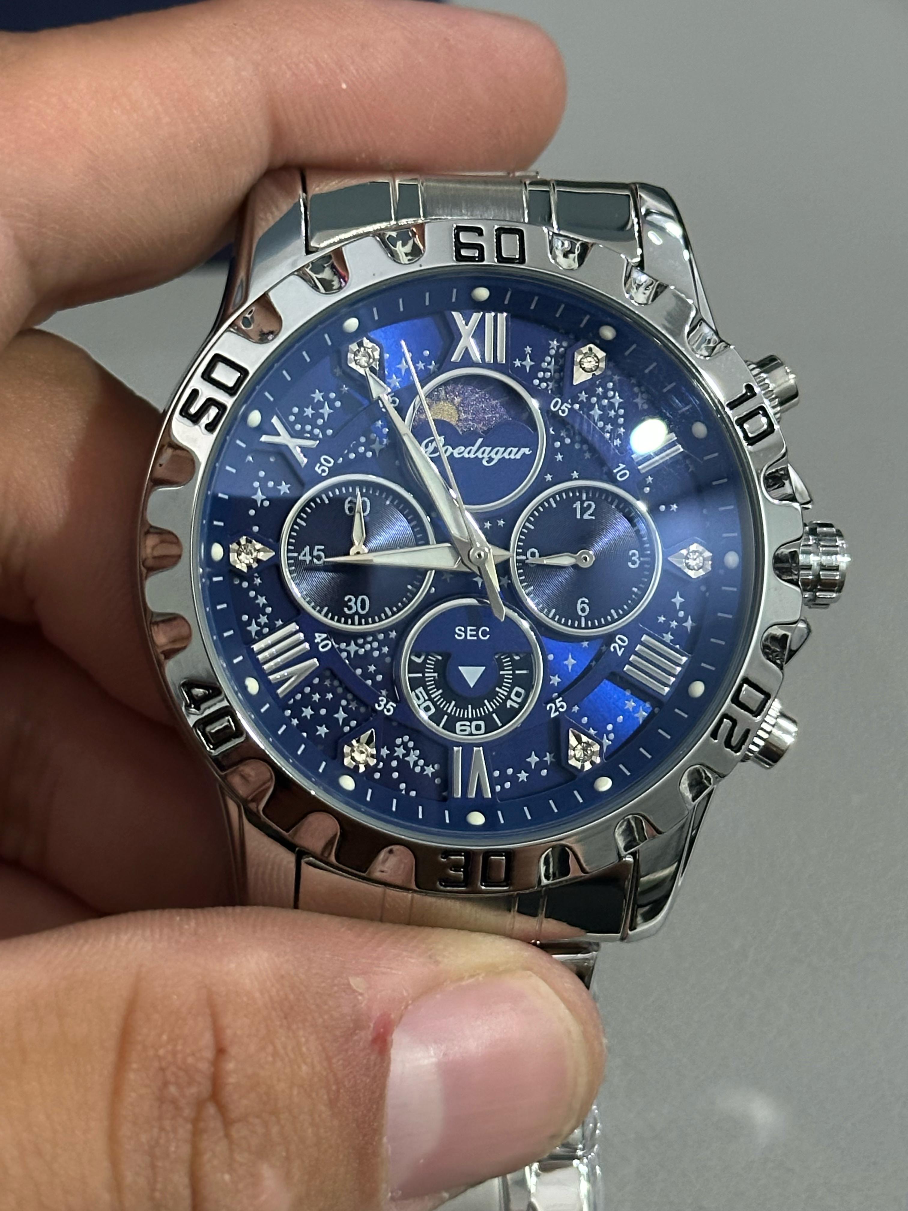 joyas, relojes y accesorios - Reloj de cuarzo con cronógrafo para caballero  0
