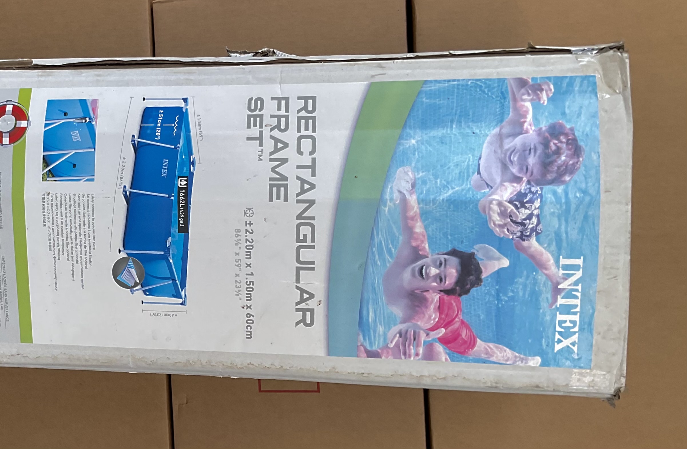 herramientas, jardines y exterior - OFERTA DE PISCINA COMPLETA 2.2 X 1.5 m 3