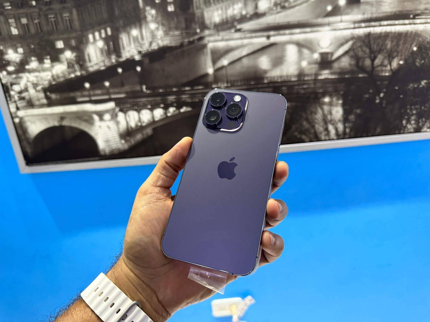 celulares y tabletas - iPhone 14 PRO MAX 256GB Purple Como Nuevo, Desbloqueado, RD$ 46,500 NEG