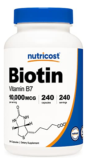 Salud y Equipamiento Médico - Biotina Nutricost (vitamina B7) 1