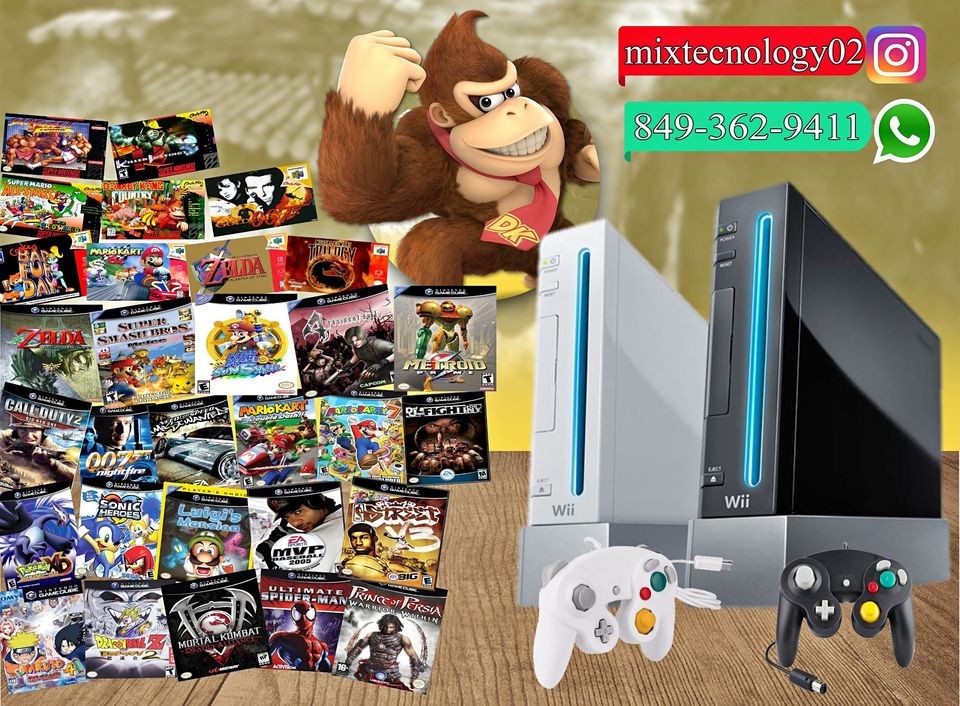 consolas y videojuegos - Nintendo wii completo con 300 juego en español con garantía 0