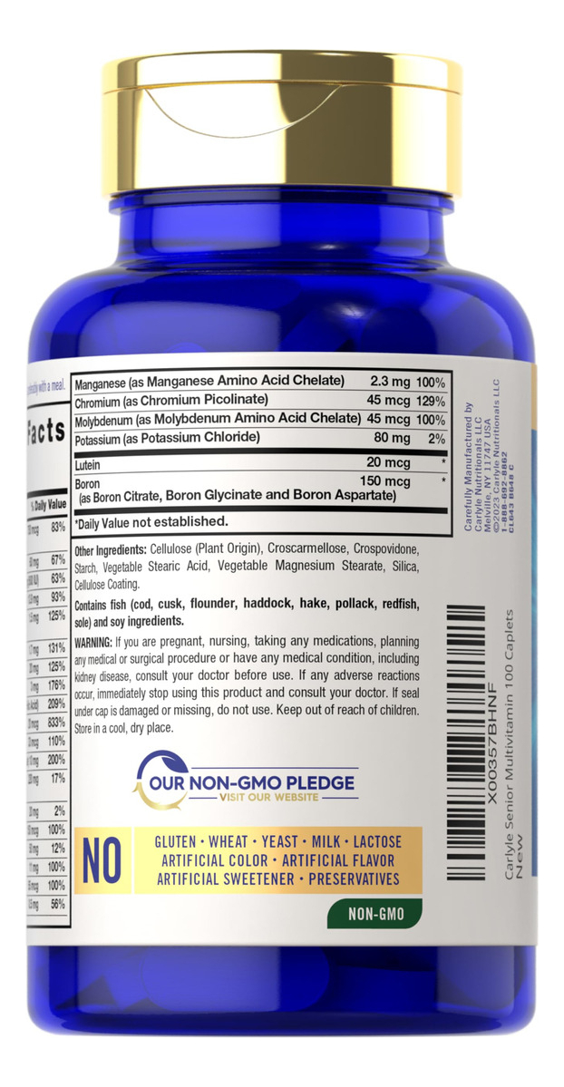 Salud y Equipamiento Médico - Multivitaminico Carlyle Senior Para Mayores De 60 Años 2
