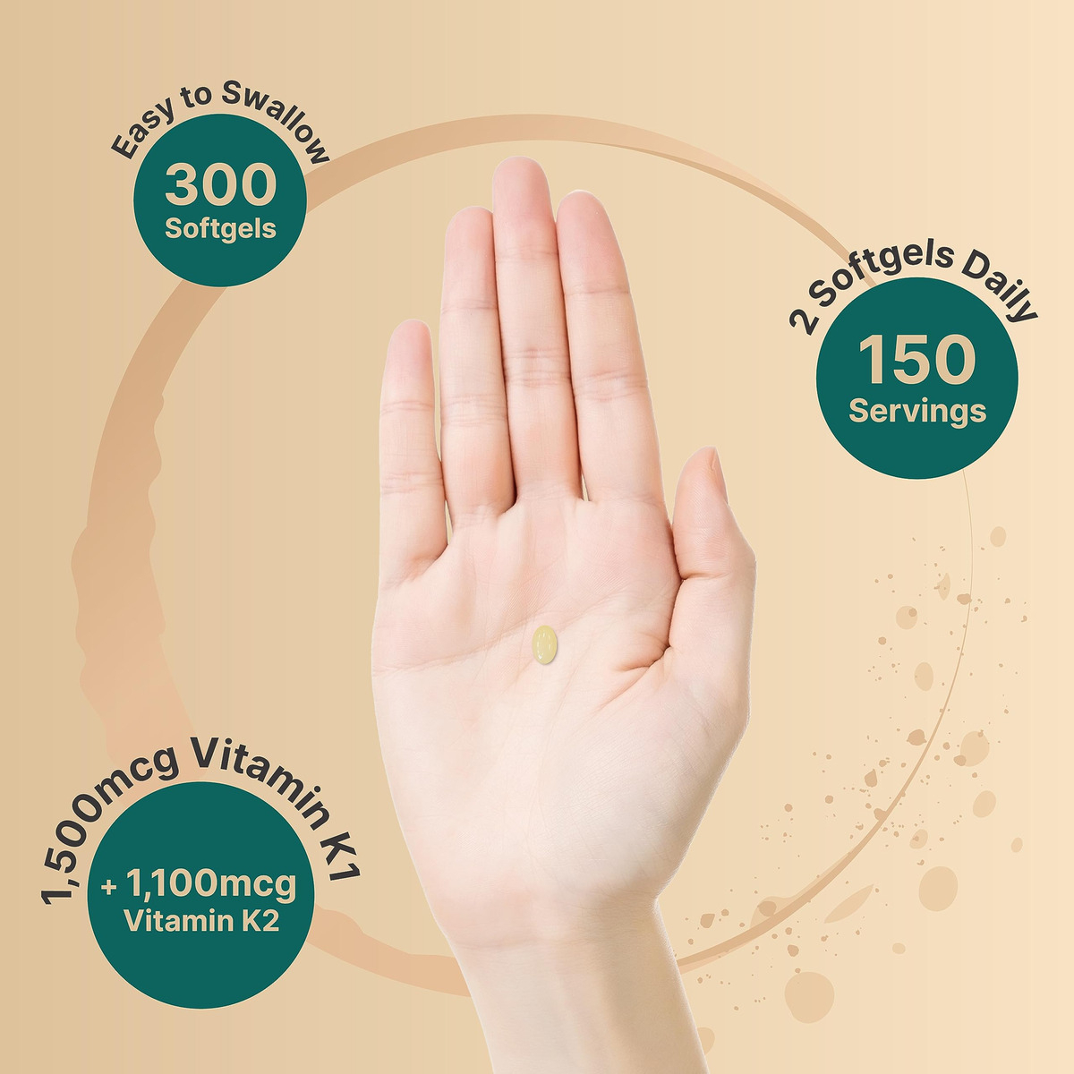 Salud y Equipamiento Médico - Complejo De Vitamina K Naturebell, K1 + K2 (mk-7 Y Mk-4) 2,6 3