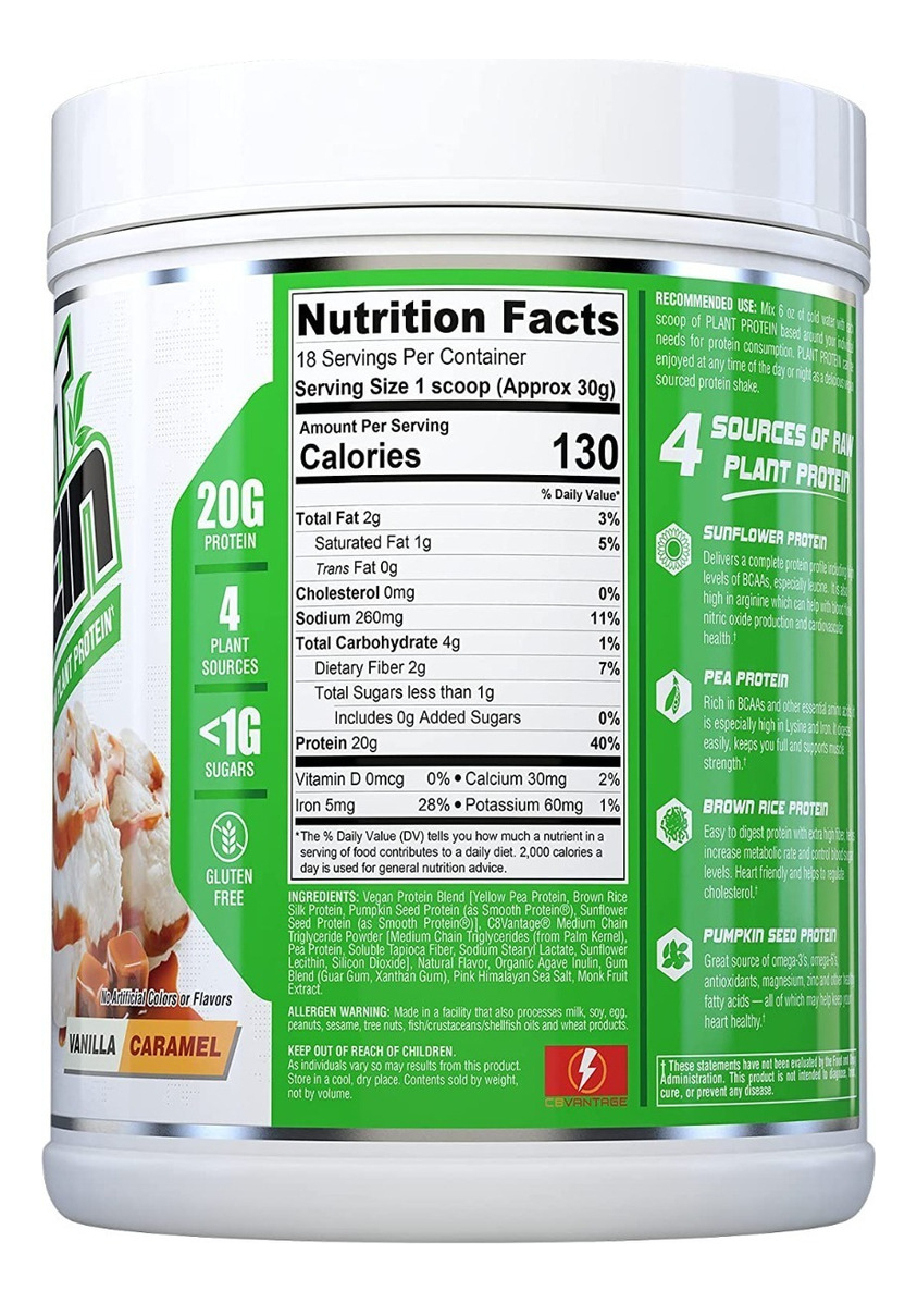 Salud y Equipamiento Médico - Proteina Vegana 540g Vainilla - G A $545 - G A $574 1