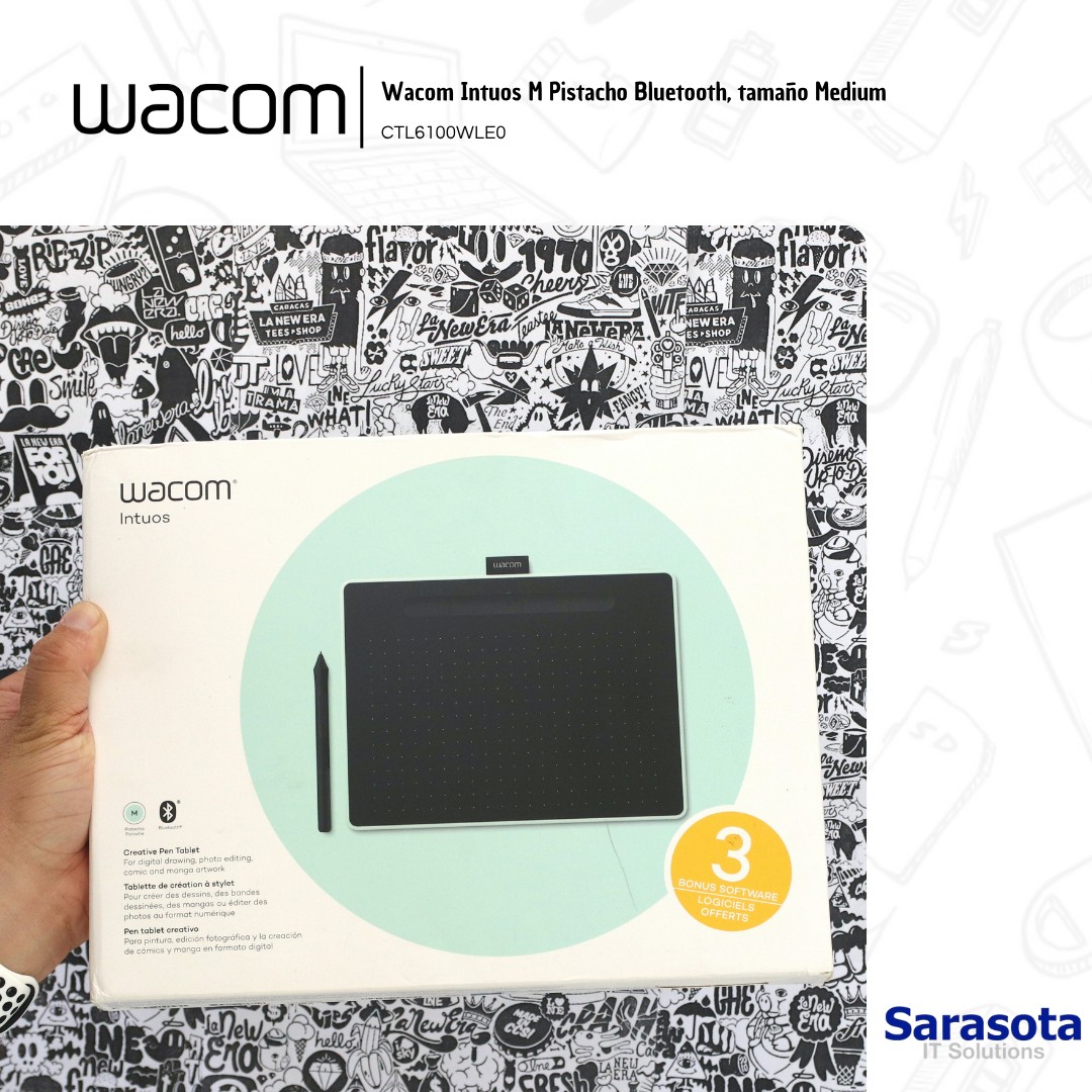accesorios para electronica - Wacom Intuos M Pistacho Bluetooth