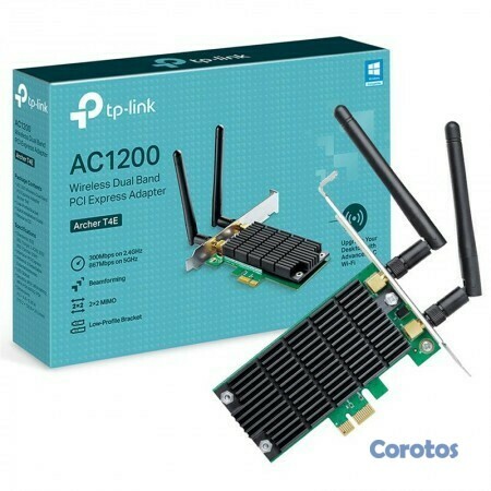 computadoras y laptops - TARJETA DE RED WIFI PCI-E TP-LINK ARCHER T4E, AC1200 DUAL BAND 2.4GHZ/5.0GHZ  1