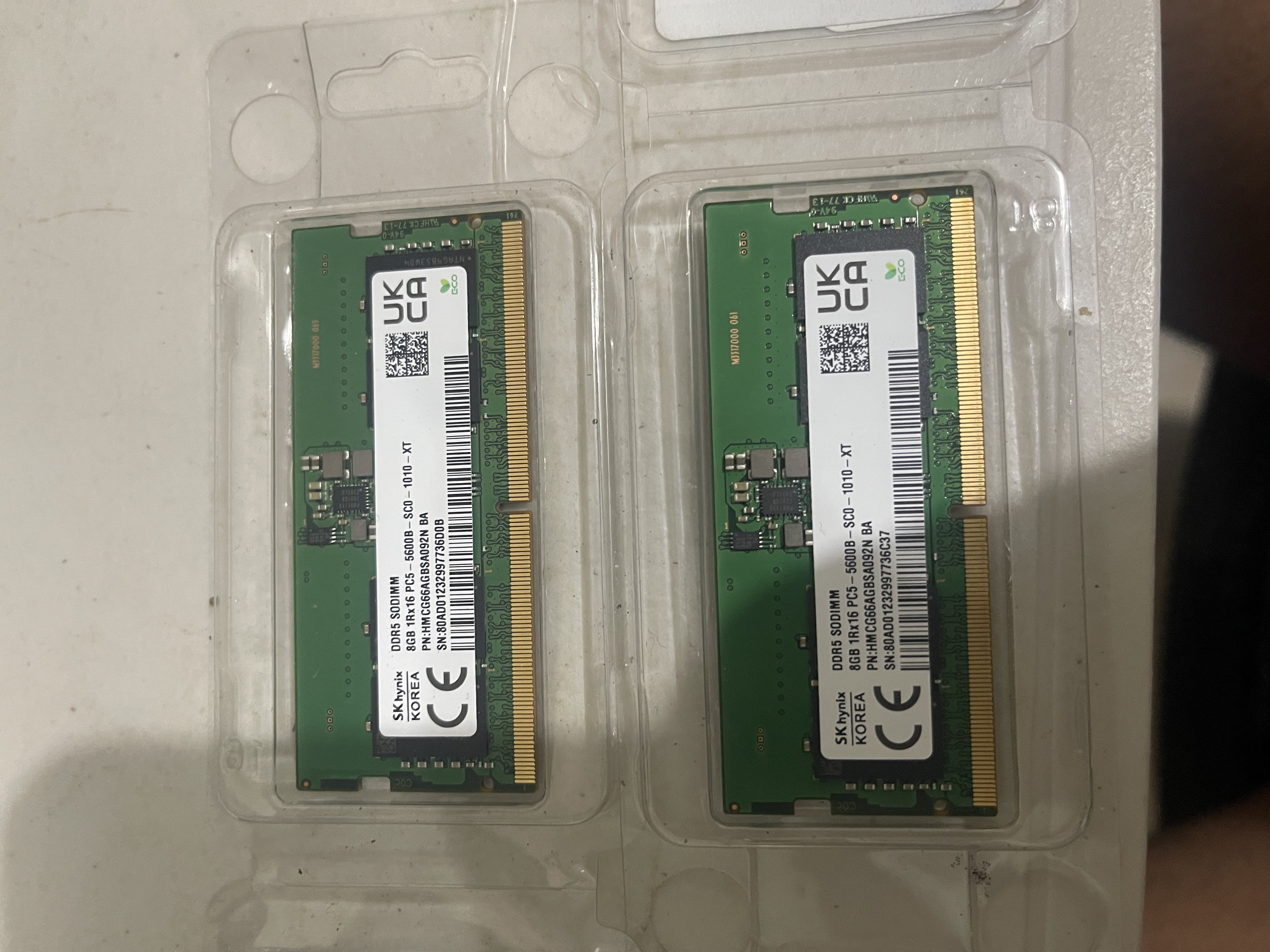 computadoras y laptops - Memoria laptop 16gb  2x8gb DDR5 certificada  1