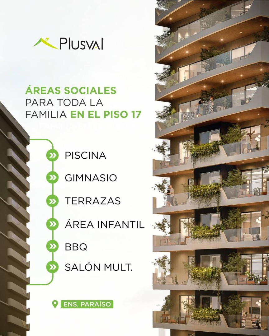 apartamentos - Apartamento en venta, Paraíso
Descubre este proyecto SOLO residencial  3