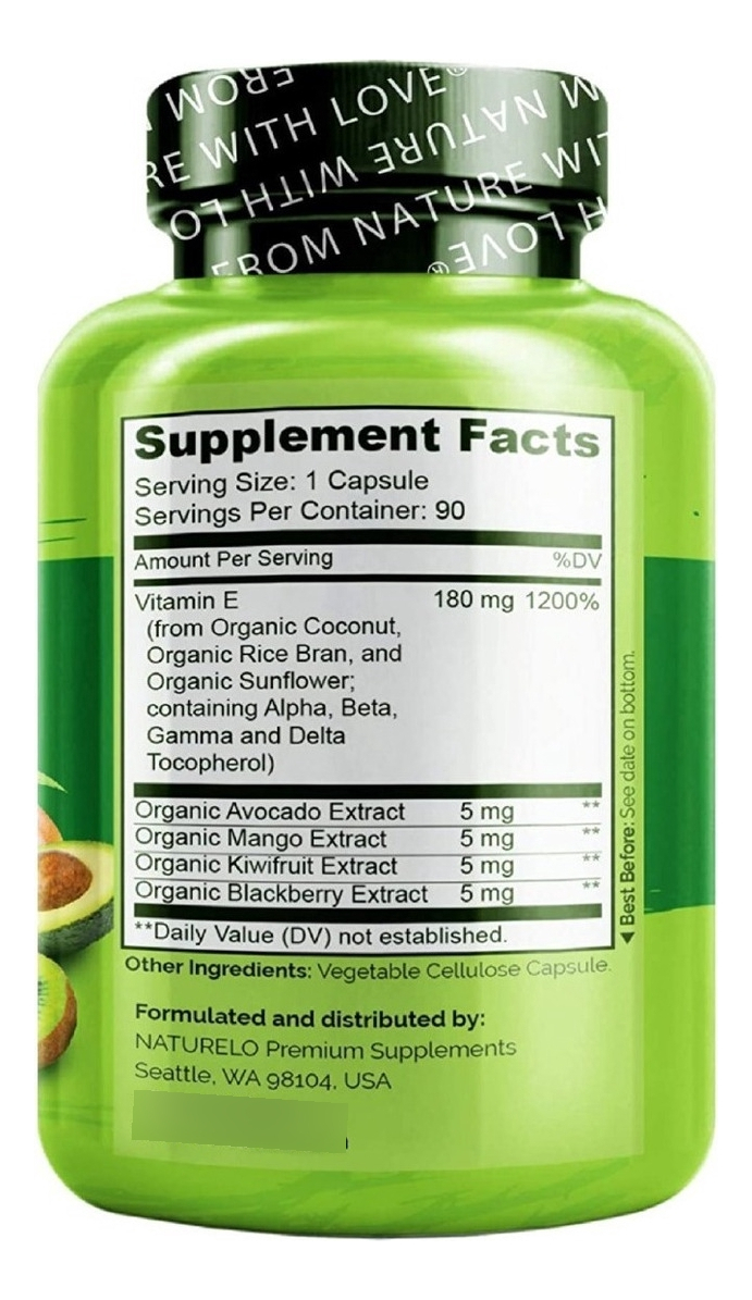 Salud y Equipamiento Médico - Vitamina E Natural 180 Mg 3