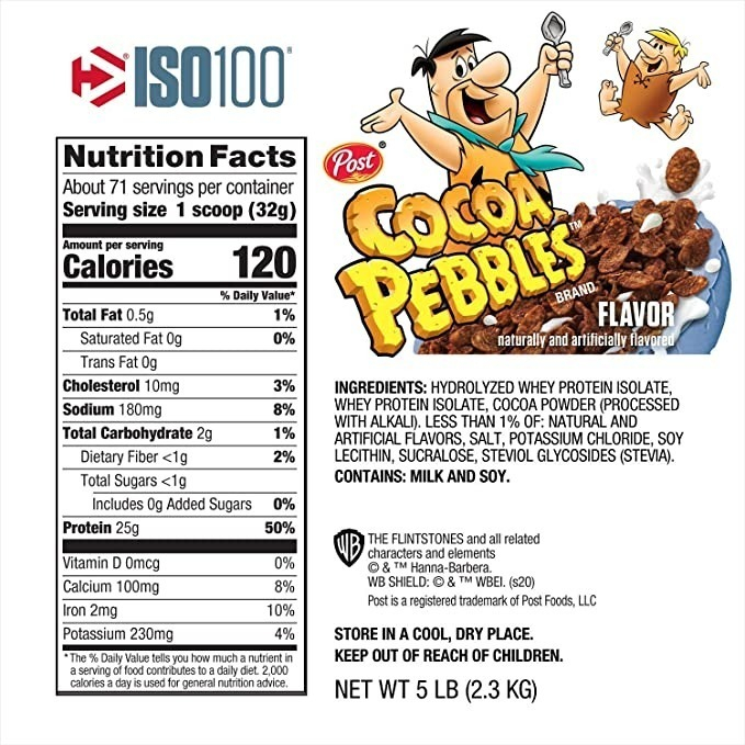 Salud y Equipamiento Médico - Proteina Iso100 Mantequilla 5lb 1