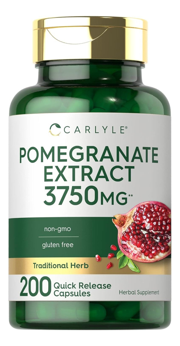 Salud y Equipamiento Médico - Extracto De Granada 3750 Mg 200 Cap Horbaach