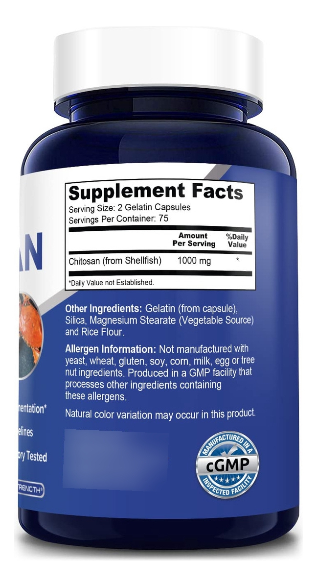 Salud y Equipamiento Médico - Chitosan 1000mg 150caps Nusapure 1