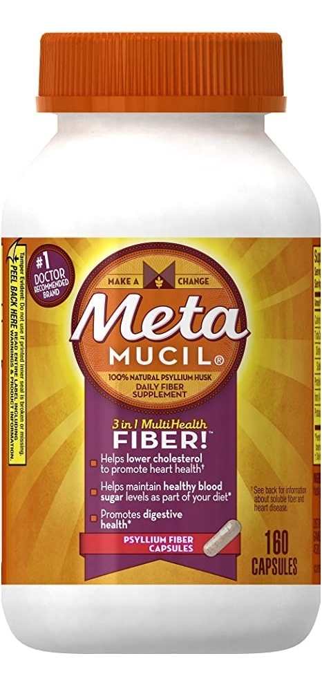Salud y Equipamiento Médico - Metamucil Fibra  160 Capsulas - Un - Unidad A $1611 0