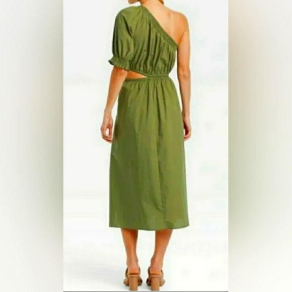 ropa para mujer - Vestido de un hombro con cut out en la cintura  1