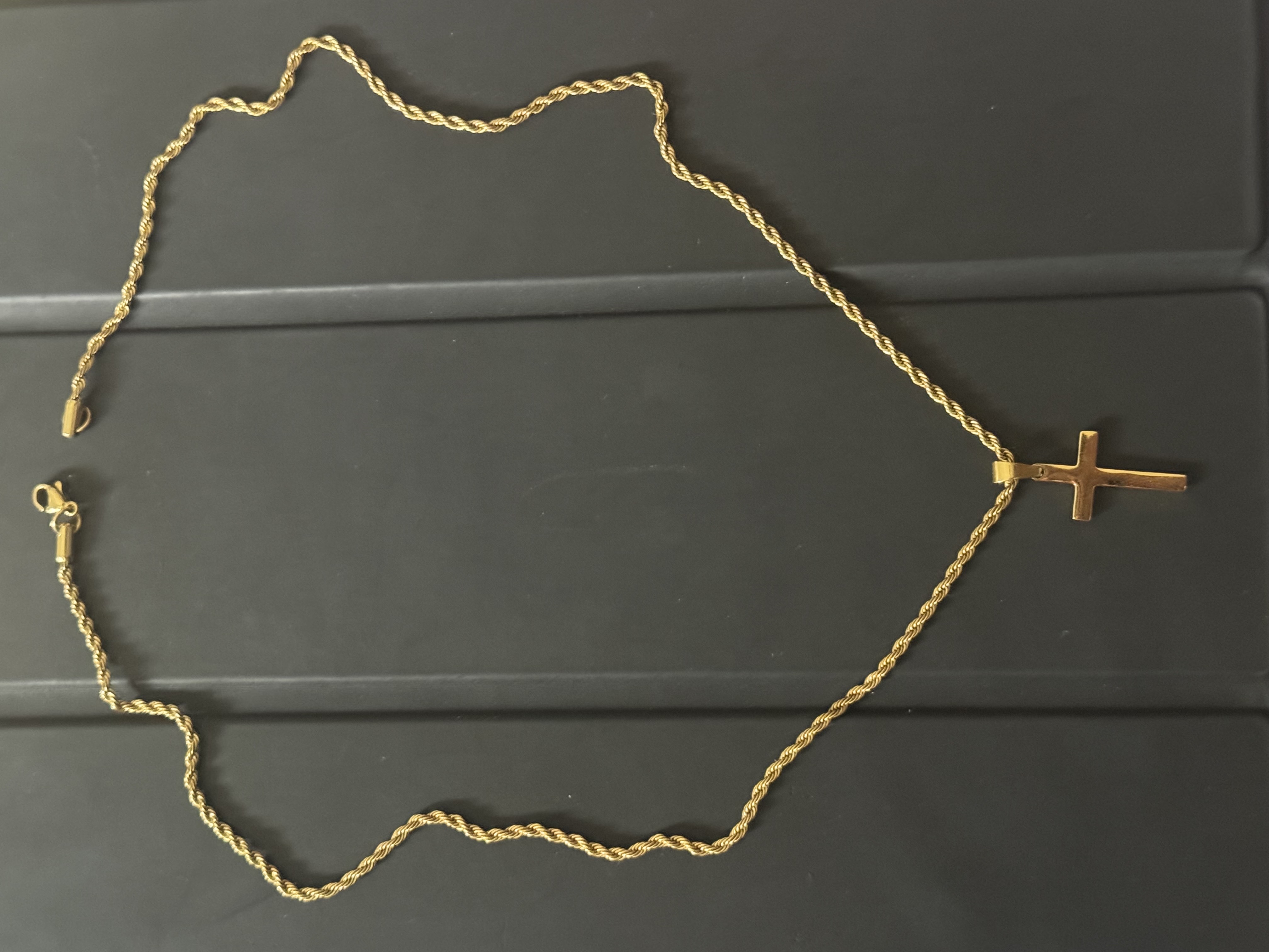 joyas, relojes y accesorios - Cadena bañada en oro 14k 🔱(acero inoxidable) 