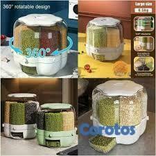 cocina - Dispensador de Granos Redondo de 6 Rejillas Girato 1