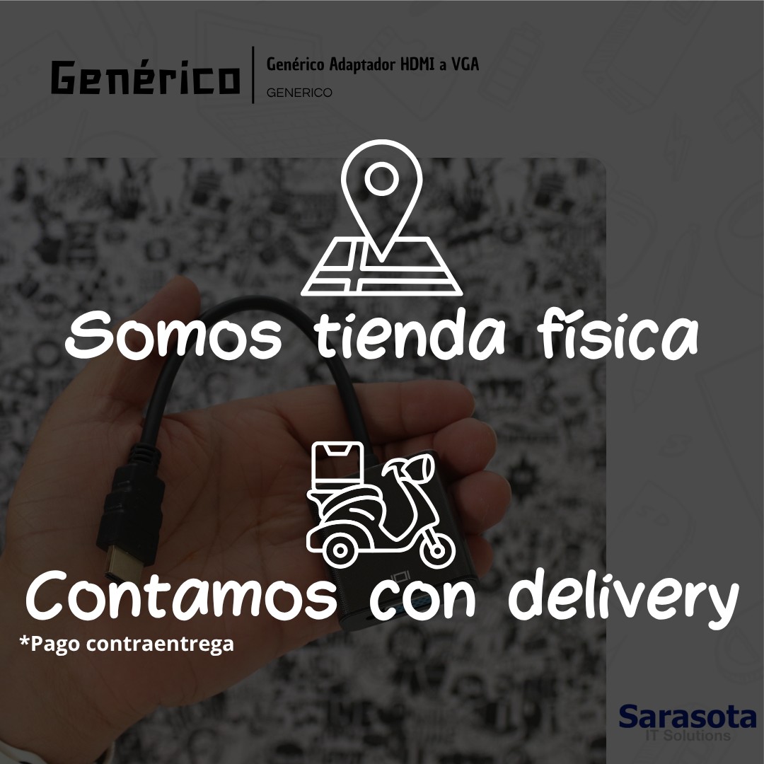 accesorios para electronica - Adaptador HDMI a VGA  3
