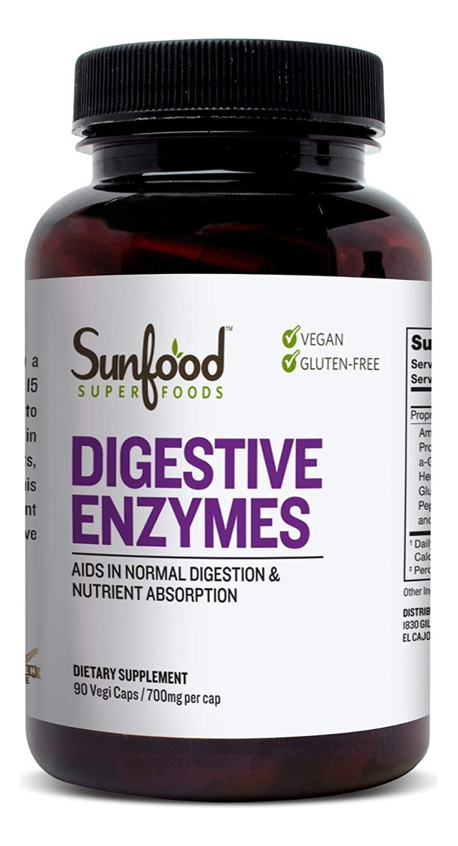 Salud y Equipamiento Médico - Enzimas Digestivas 90cap Sunfoo - - Unidad A $4839 0