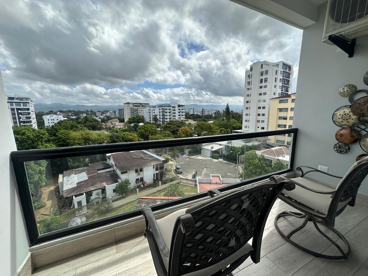apartamentos - Pisl alto de renta amueblada en La Esmeralda, Santiago 5