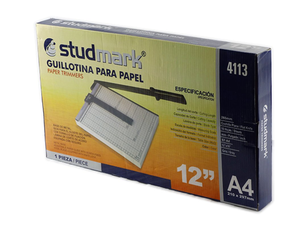 computadoras y laptops - GUILLOTINA STUDMARK CON BASE DE METAL 12X10 GUIA MAGNETICA PARA EL AJUSTAR 2