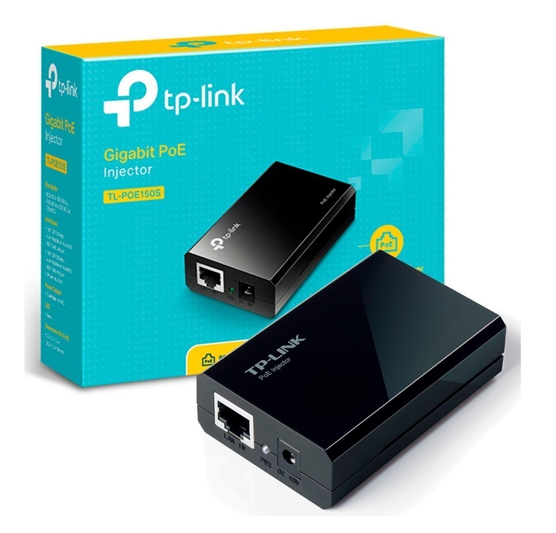 computadoras y laptops - INYECTOR POE TP-LINK TL-POE150S, IEEE 802.3AF,15.4W (MAX. 48VDC) FUENTE DE PODER 0