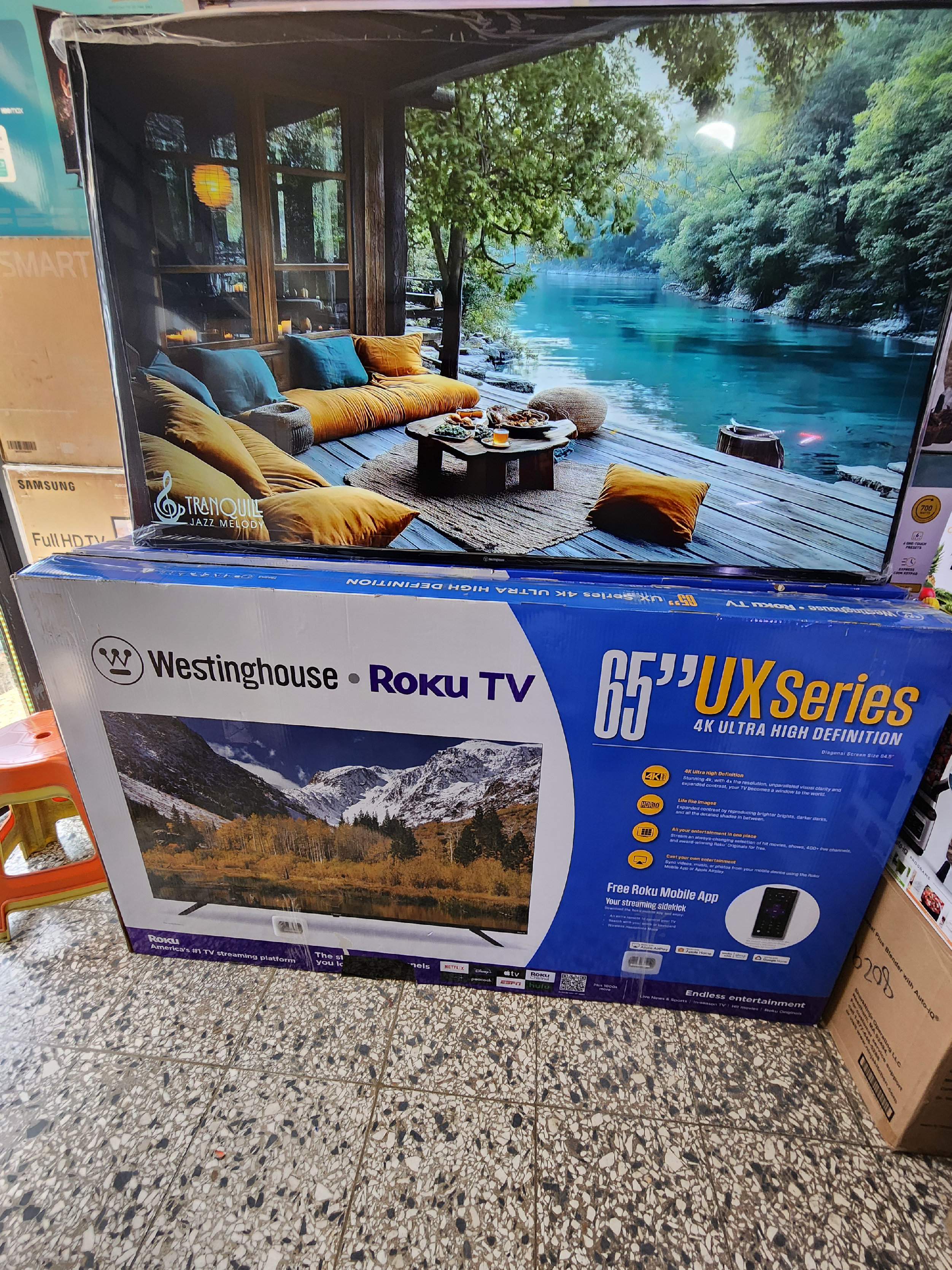 tv - Smart tv 65" westinghouse roku 4k