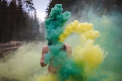 camaras y audio - BENGALAS 
(humo de colores) (smoke bomb) (Revelación de sexo) (Gender Reveal). 2