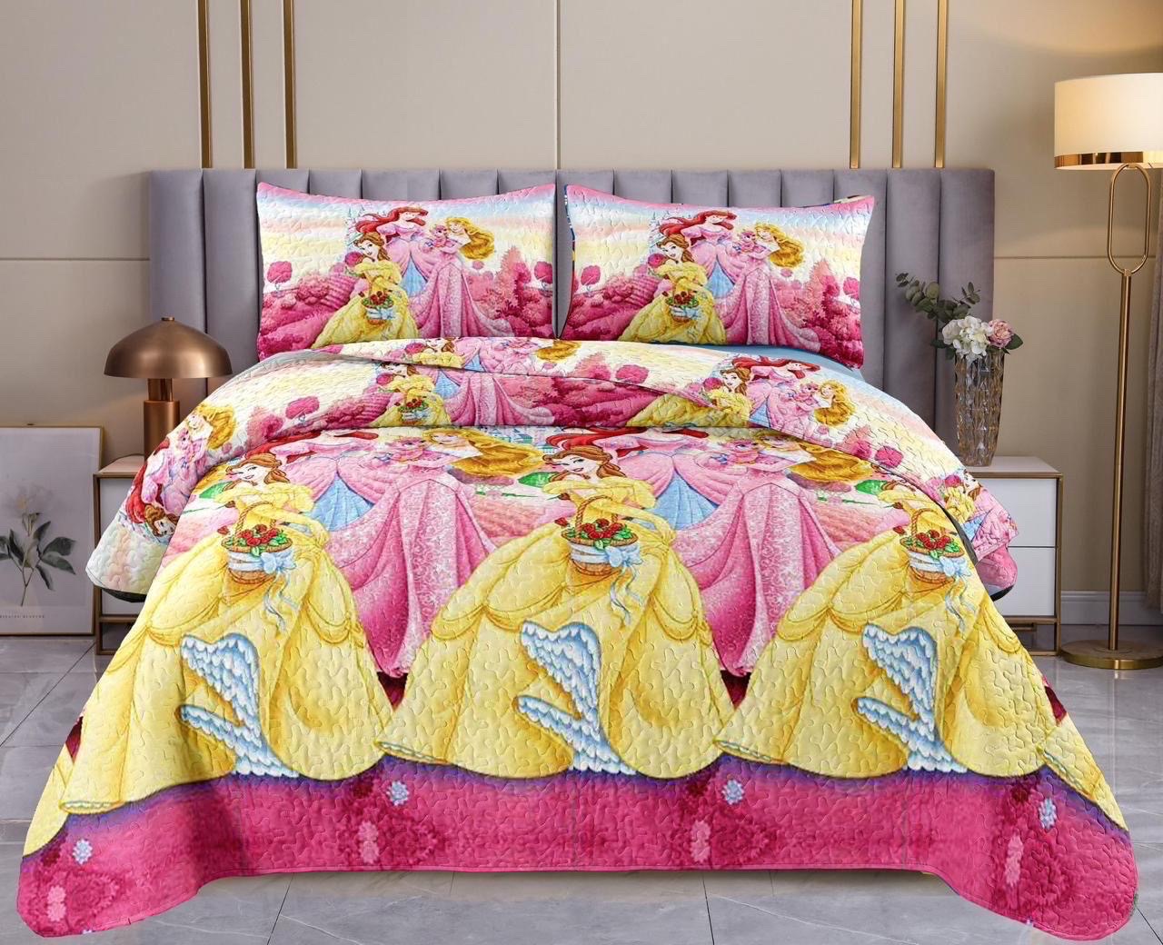 decoración y accesorios - colchas  para cama twin (24) de Mickey mouse y princesas  0