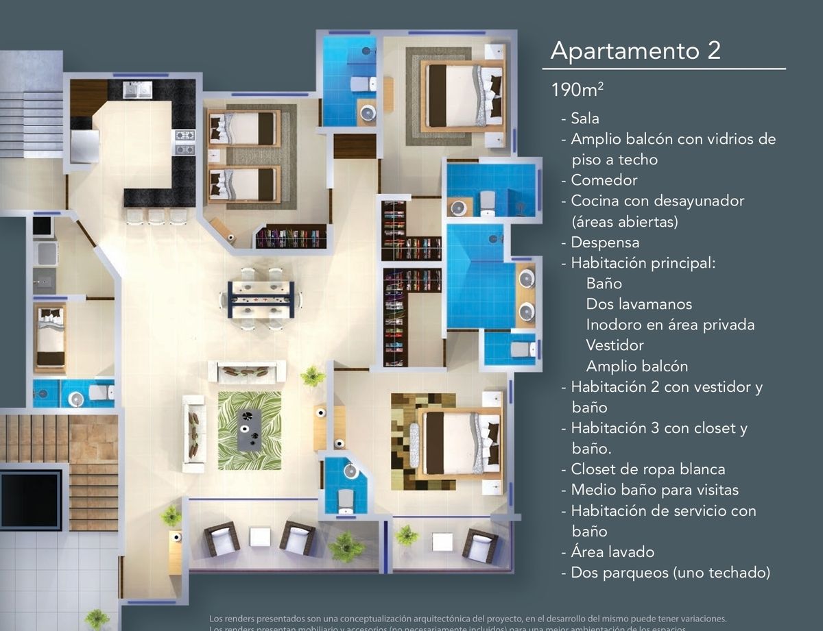 apartamentos - Apartamentos en Cerro Hermoso Santiago  4
