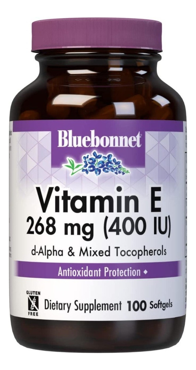 Salud y Equipamiento Médico - Vitamina E Bluebonnet 100 Cap 0