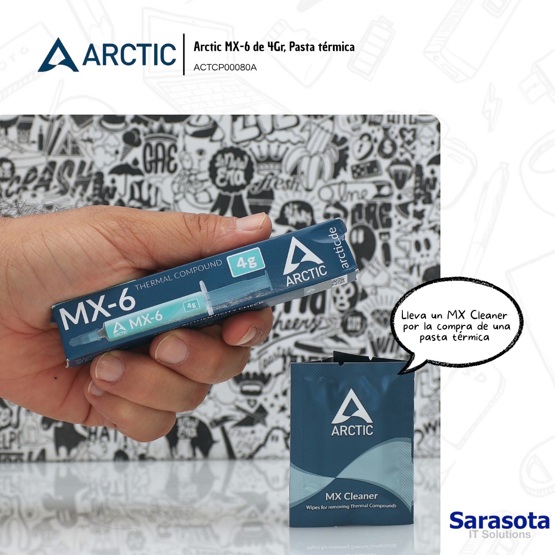 accesorios para electronica - Pasta térmica Arctic MX-6 de 4gr. mas regalo 0