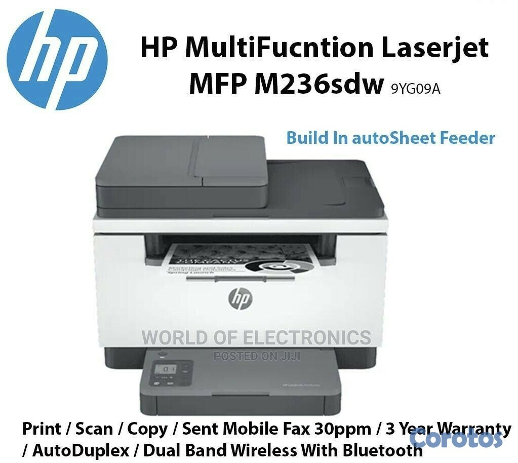 impresoras y scanners - Multifuncional HP LaserJet M236sdw,Impresión,copia escaner,Wi-Fi-duplex,bluetoot 1