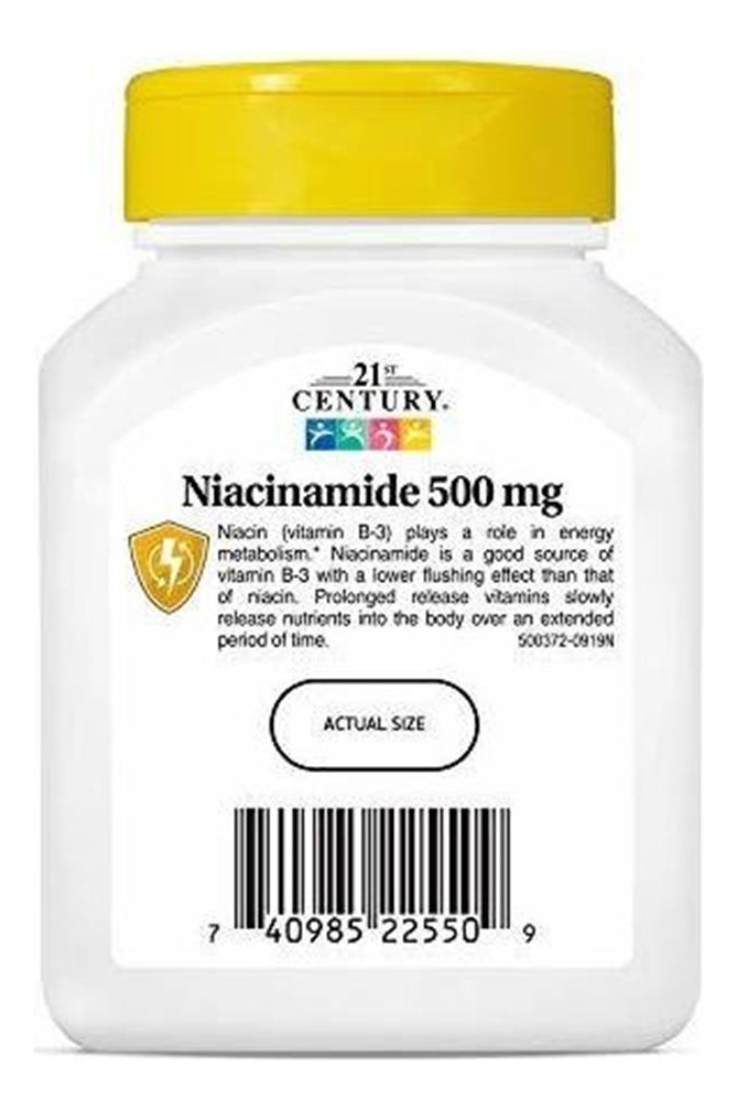 Salud y Equipamiento Médico - Niacinamida 21st Century 500 Mg110 Tabletas Liberacion 3