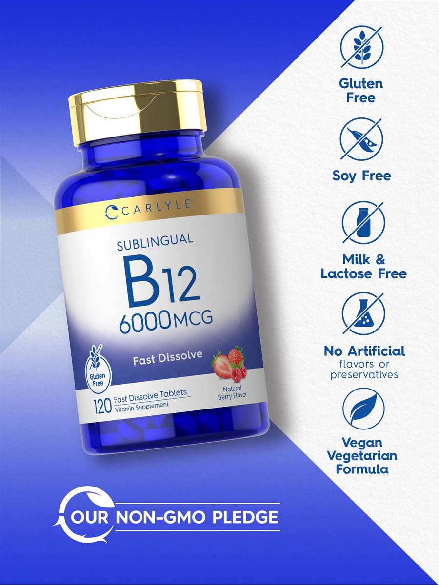 Salud y Equipamiento Médico - Carlyle Vitamina B-12 6000mcg 4