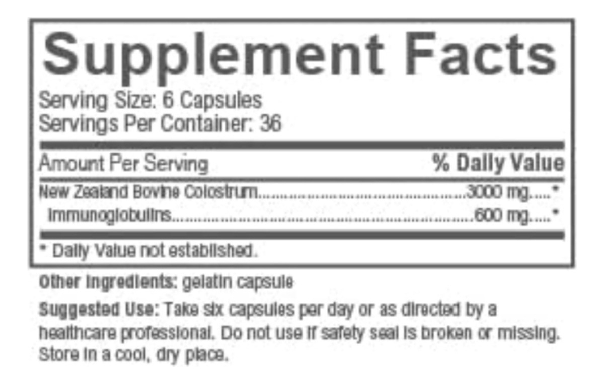 Salud y Equipamiento Médico - Calostro Bovino 500 Mg - Antler - - Unidad A $1795 1