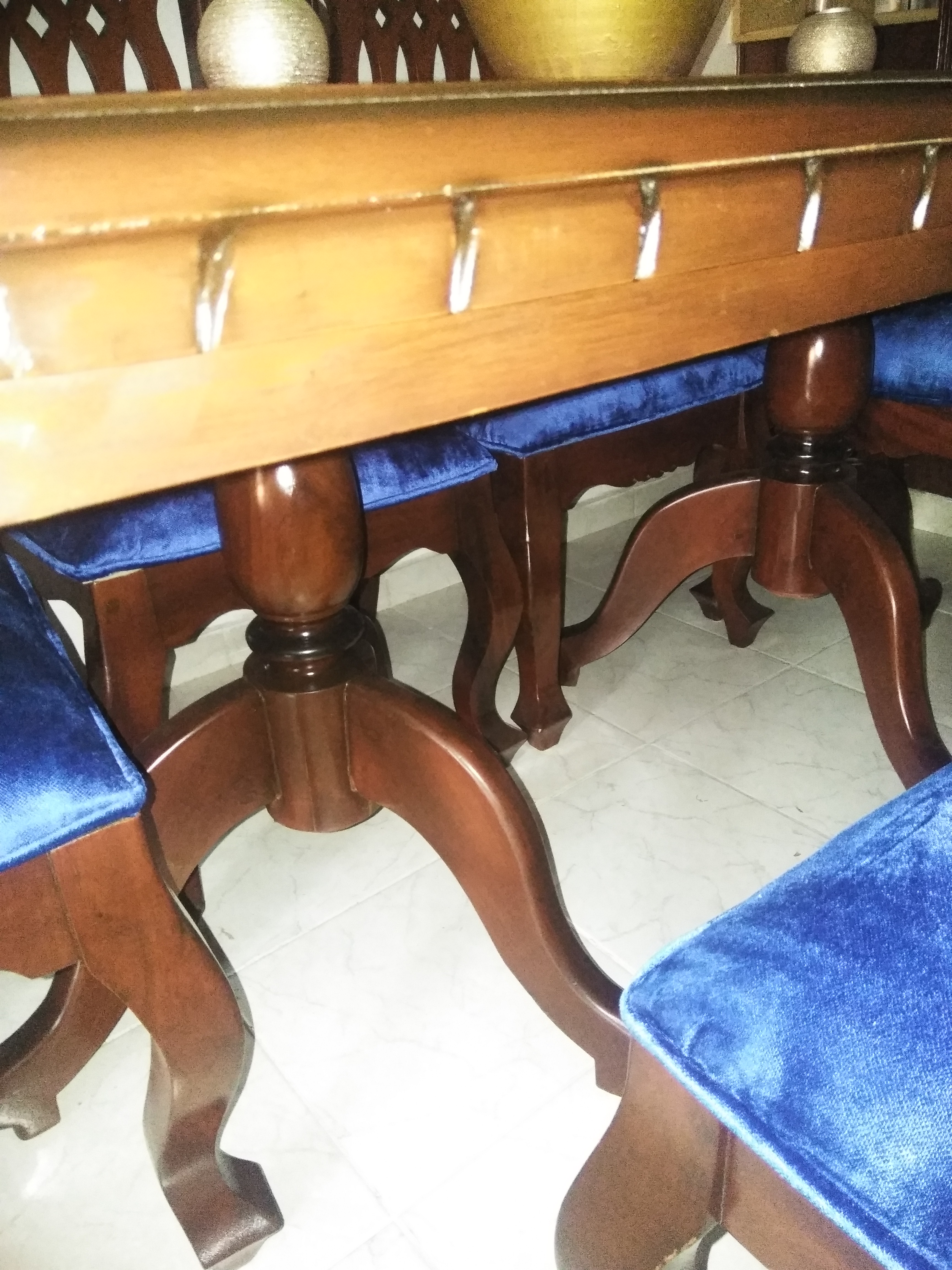 muebles y colchones - Juego de Comedor 6 Sillas en Caoba 1