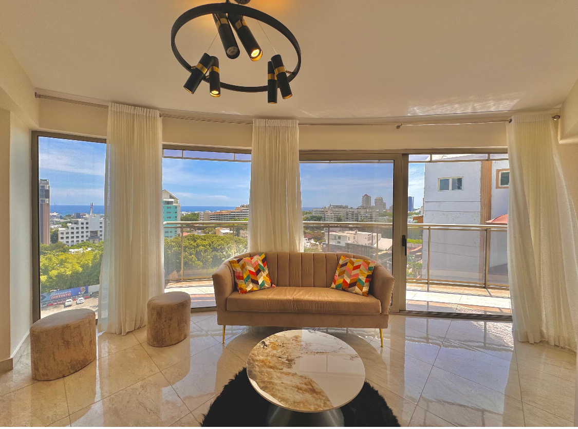apartamentos - hermoso apartamento de lujos completamente amoblado en bella vista  5