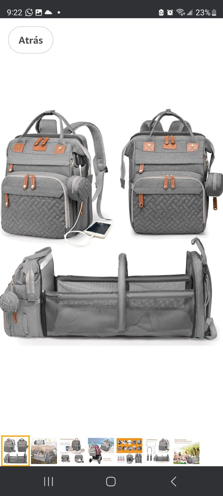 accesorios - MOCHILA PAÑALERA AMERICANA  3