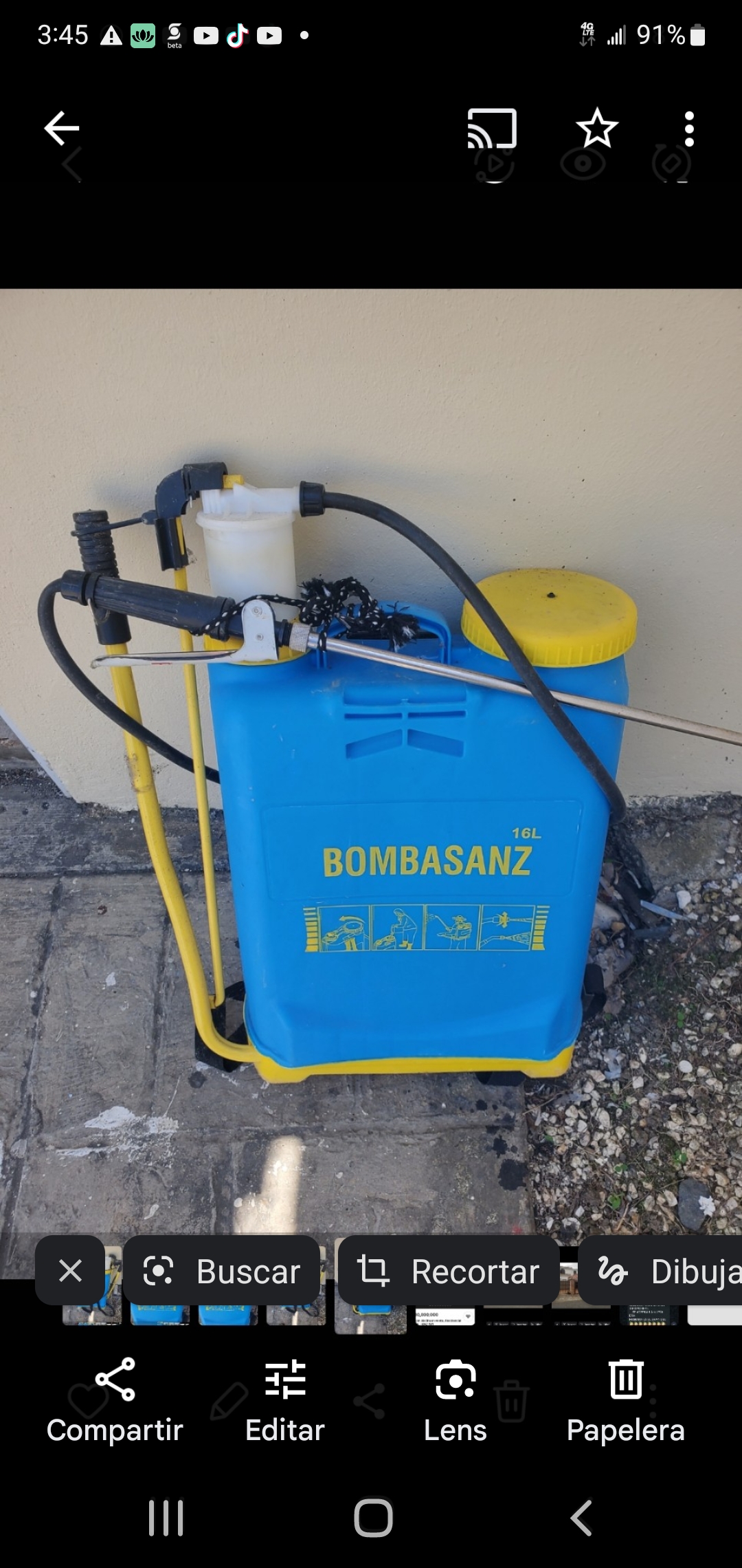 herramientas, jardines y exterior - Vendo bomba de fumigar