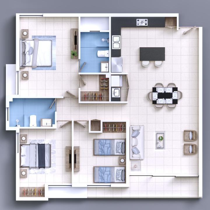 apartamentos - Apartamentos Modernos en Residencial Cipres II - Cerca del Aeropuerto Cibao 6