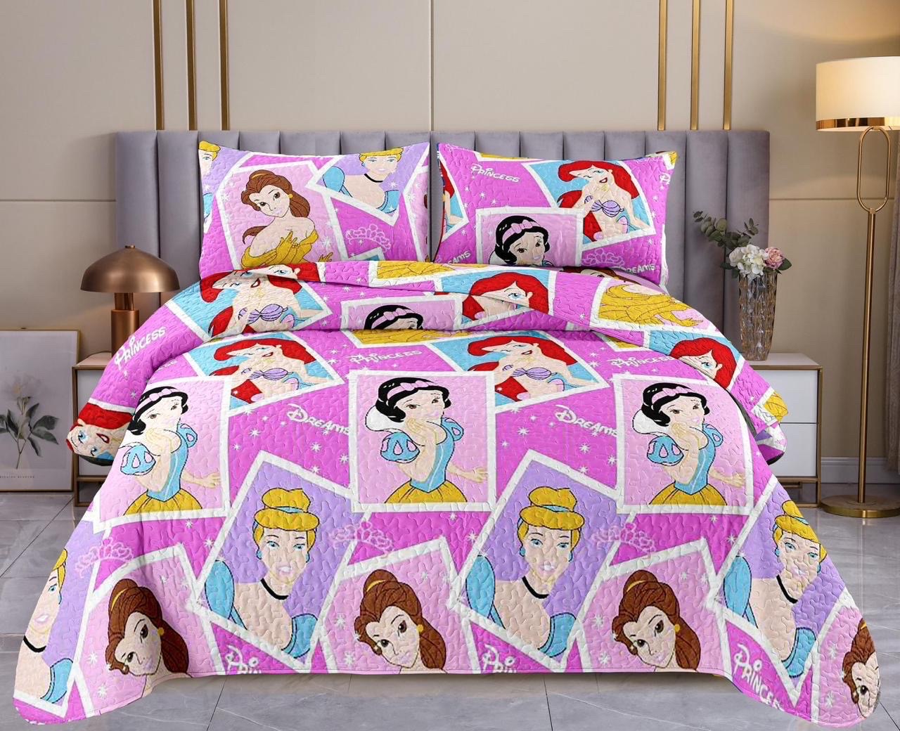 decoración y accesorios - colchas  para cama twin (24) de Mickey mouse y princesas  1