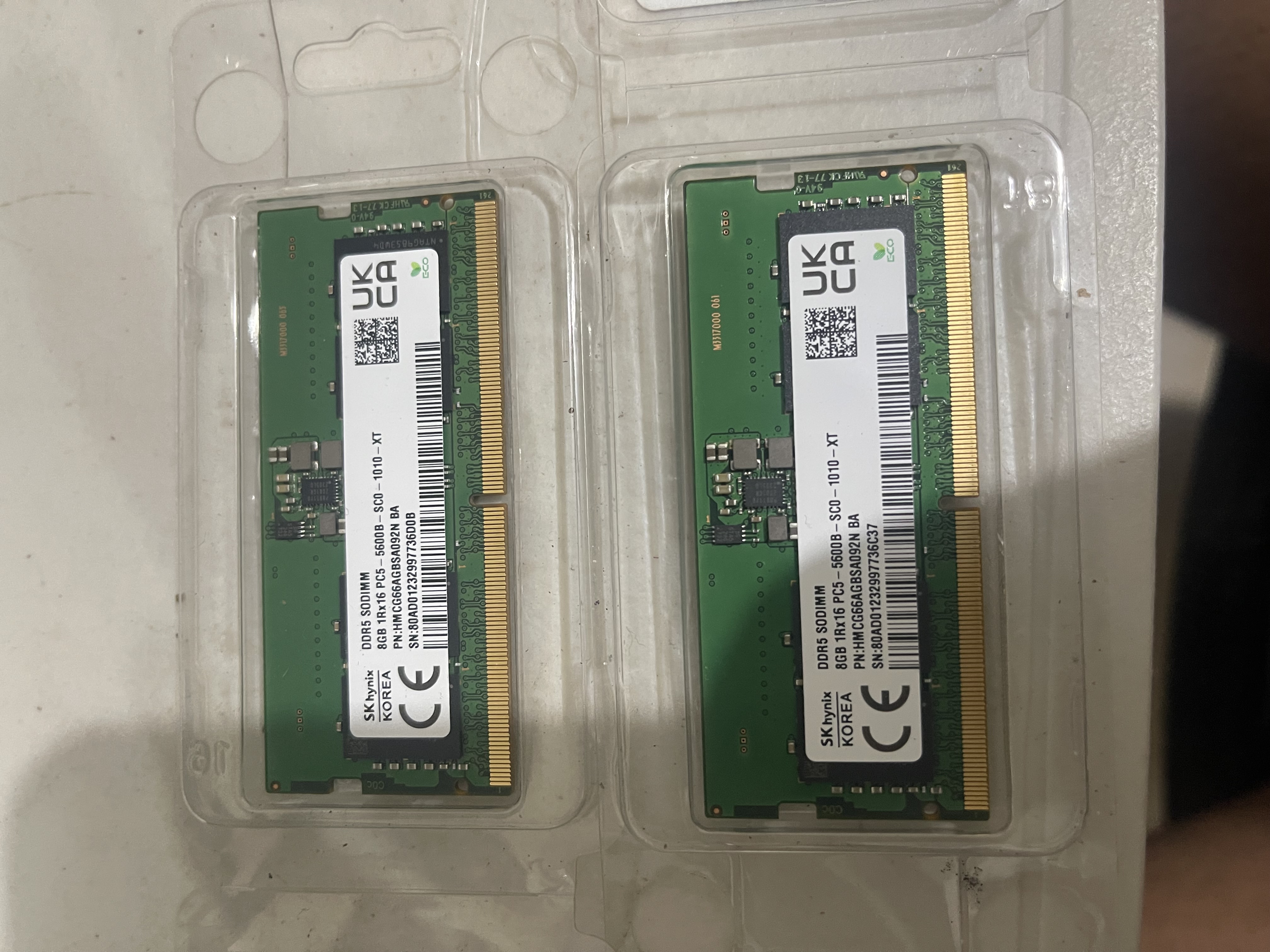 computadoras y laptops - Memoria laptop 16gb  2x8gb DDR5 certificada 